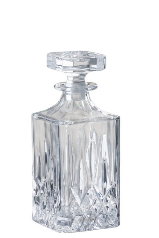 J-Line Cut carafe - decanting carafe + stopper - glass - transparent