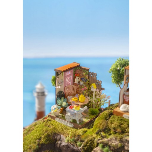 Robotime, DIY Huisje Fancy Tea Yard, DS038, 11x10x10,5cm