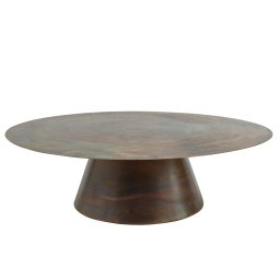 Comprador Copper Iron Coffeetable Round Sv2