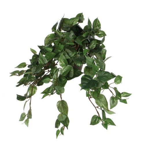 Kunstplant Scindapsus | Hangplant in Bloempot Stan H45 x Ø25 cm | Groen