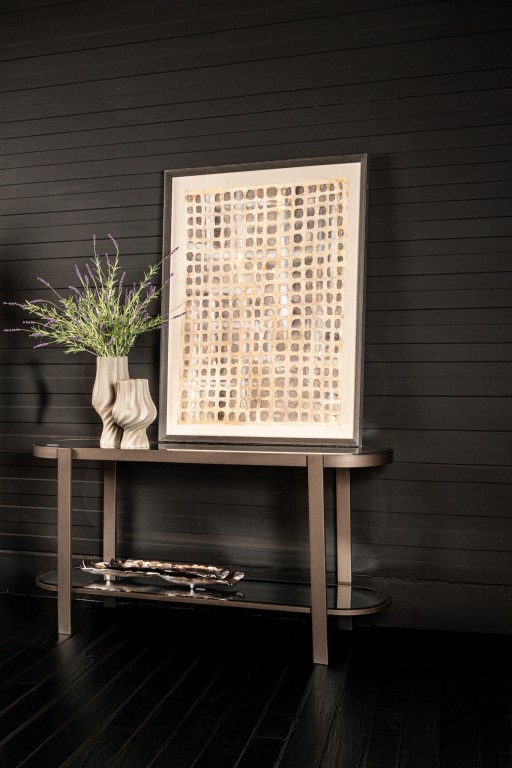 Yozan Console Table Mirror Metal Legs