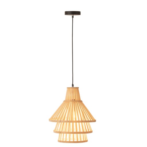 J-Line hanglamp Lagen - bamboe - naturel - medium