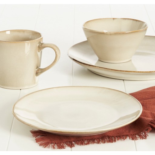 Racco Serviesset 4 Persoons - Steengoed - Beige