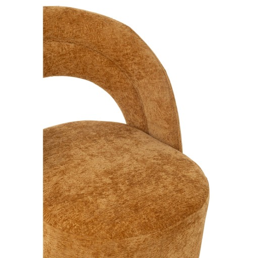 J-Line stoel Accent stoel - textiel - oker