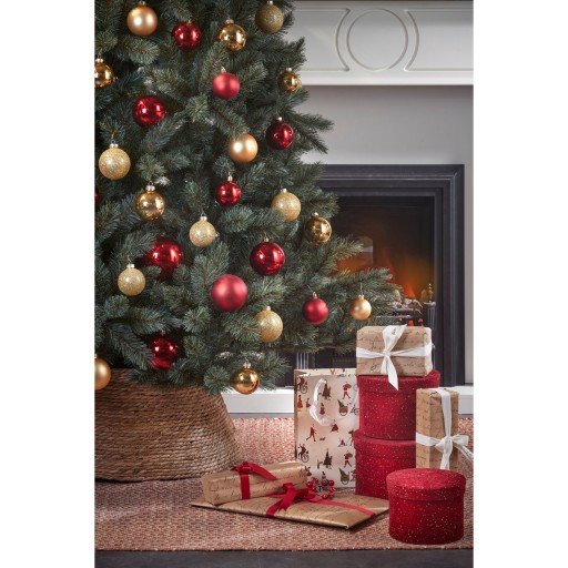 Kerstboomrok - H26 x Ø58 cm - Zeegras - Naturel Bruin