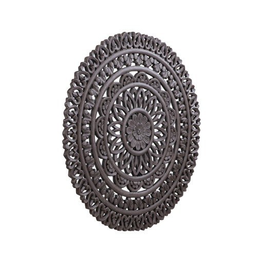 Farris Brown Round Mdf Wall Panel Carved S