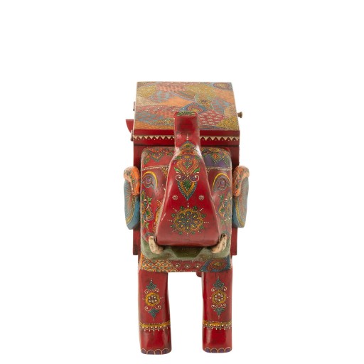 J-Line Koffer Olifant Delhi Mango Hout Mix