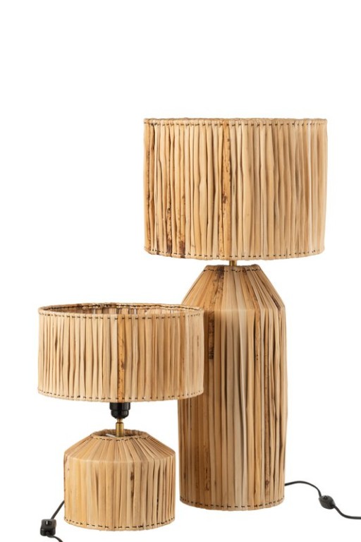 J-Line lamp Hanna Banana Leaves - jute - natural