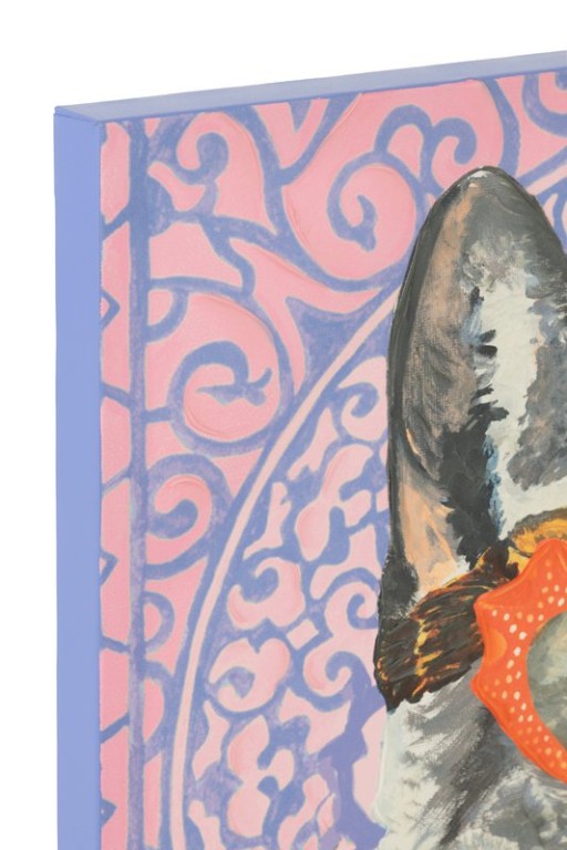 J-Line Wall Decoration Cat Pop Art Canvas Mix Large