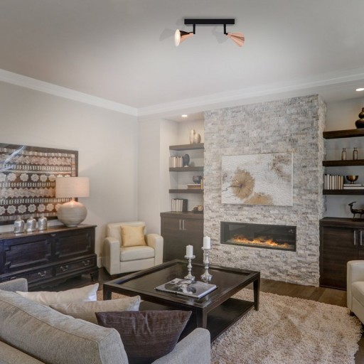 2 LED wall u. Ceiling spotlight "Copper"