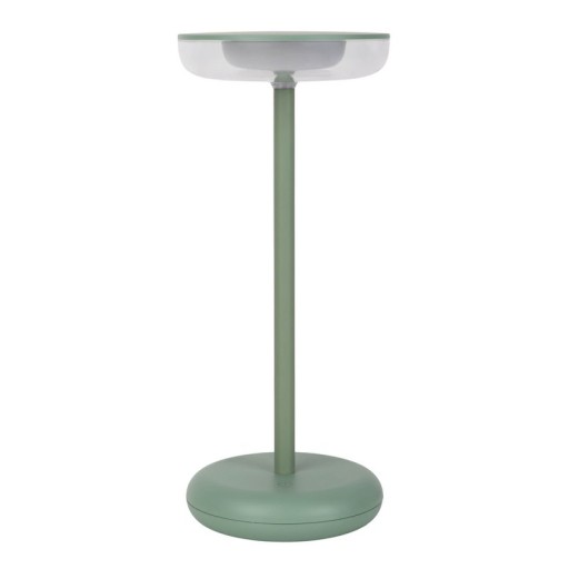 Cordless tablet light "Pasi" for outside and inside, made of metal and plastic in MINT, dimmable, with touch and memory function, approx. 26 cm high