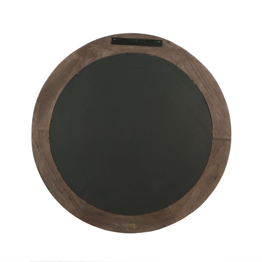 Noam Brown Mango Wood Round Mirror L