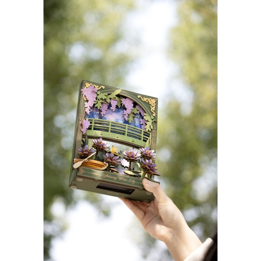 Robotime, 3D Houten Puzzel, Glittering Water Lily, TH001, 16,5x8X21,5 cm