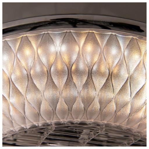 LED ceiling light "Viento" with fan, made of metal and plastic, with integrated LEDs, lighting for living rooms or office