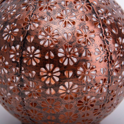 2 Set LED decoration solar light Ø 18 cm outside decoration made of metal in bronze with integrated LEDs