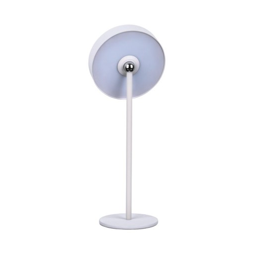 LED battery table lamp magnetically "Ella" for outside and inside, made of metal and plastic in white, 35 cm high