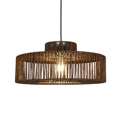 Hanglamp ELISA walnoot bruin Ø55x24cm