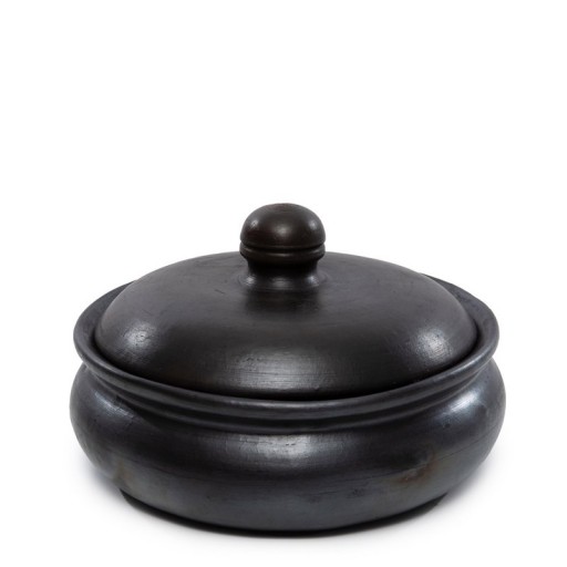 The Burned Curry pot | Terracotta Pot | Zwart