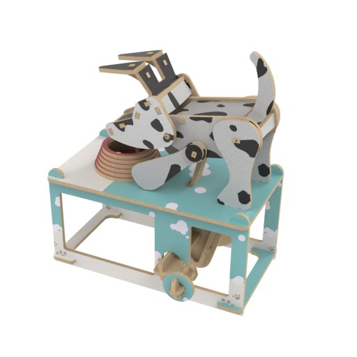 Ilo Build 3D Mechanische Houten Modelbouw The Dogs Dinner, 0220, 12,5x13x13,5cm