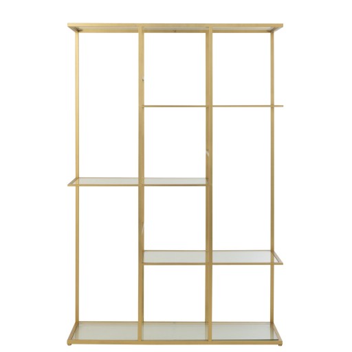 J-Line rek - ijzer/glas - goud