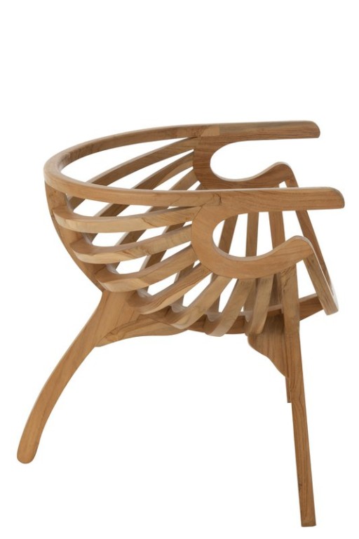 J-Line Chair Crab Teak Wood Natural
