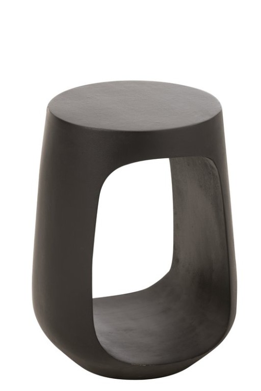 J-Line Side Table Pod Recycled Wood Black