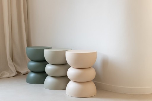 J-Line side table Lise - iron - green