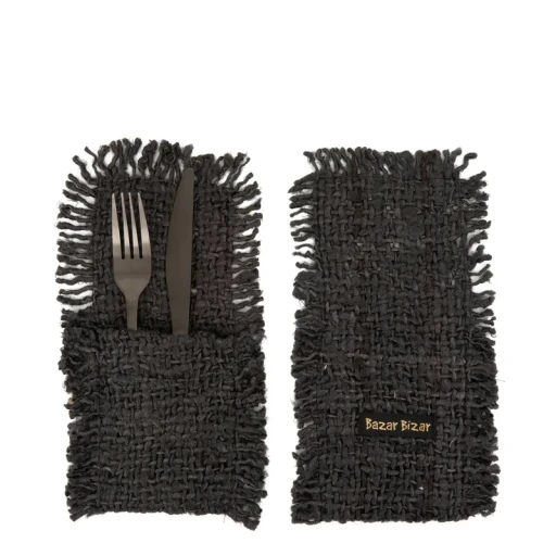 The Oh My Gee Cutlery Holder - Black Navy - Set of 4