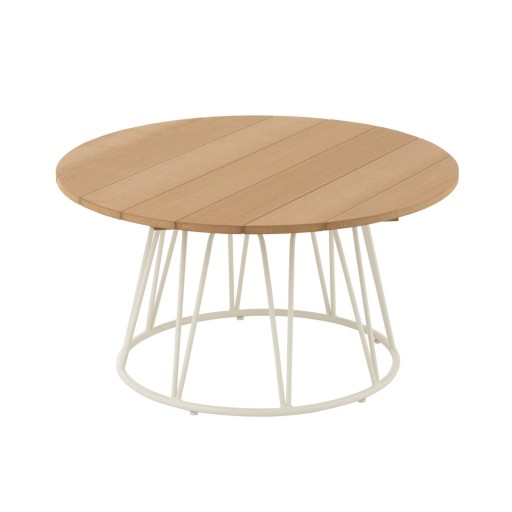 J-Line Tafel Zoa Metaal/Polyethyleen Wit