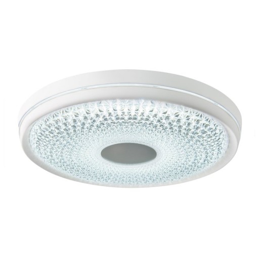 LED ceiling light "Boise" Ø 51 cm with many functions, made of metal and plastic, white, with integrated LEDs, lighting for living rooms or office