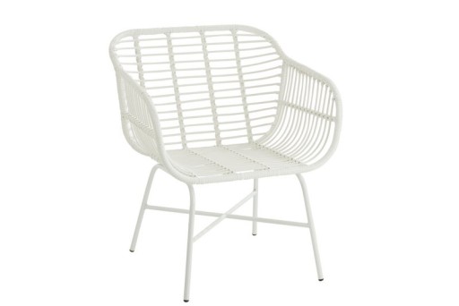 J-Line Rachelle outdoor chair - metal - white