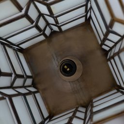 Layra White Milk Glass Table Lamp Antique High