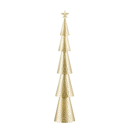 Decoratie Kerstboom - L18 x B9 x H91 cm - IJzer - Goud
