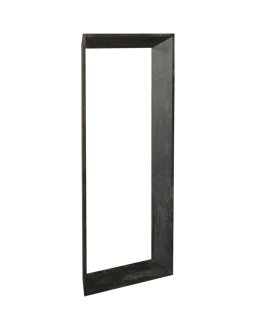 Kyro Black Acacia Wood Rectangle Mirror Small