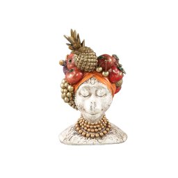 Kaliesa Aap Beeld | Wit Polymeer | Fruit 24 cm - Product afbeelding