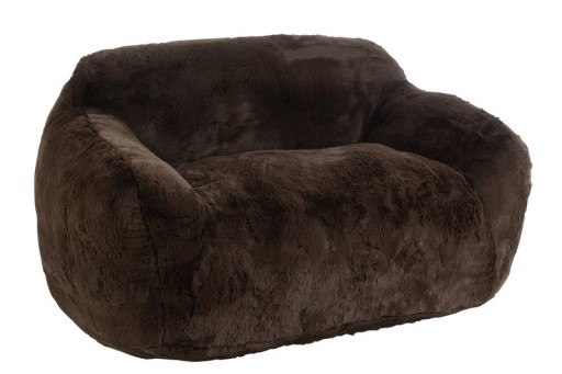 J-Line Sofa Cutie Large | Bruine Polyester Bank | Kussen Couch