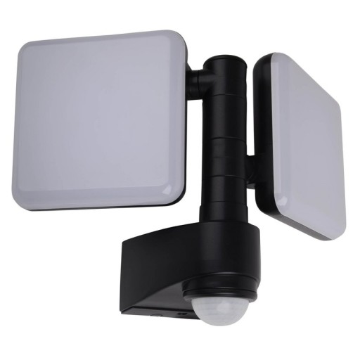 LED external wall lamp "Jaro" with 360 ° motion detector, made of plastic in anthracite, with integrated LED