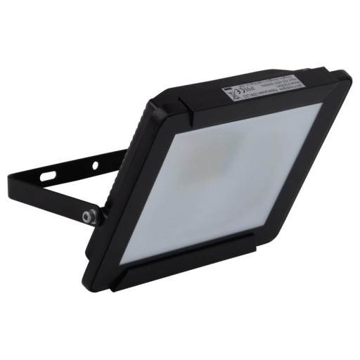 LED outer lamp "spotlight" 30W, made of metal and glass in black, with integrated LED