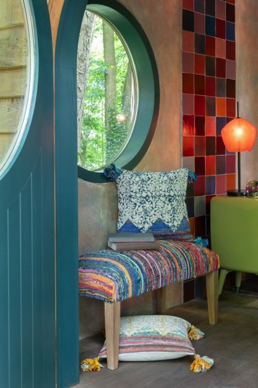 J-Line Sofa Chindi Wood/Textile Mix