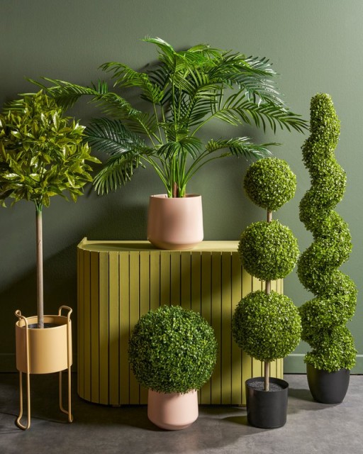 Laurel tree artificial plant - H120 x Ø40 cm - Green