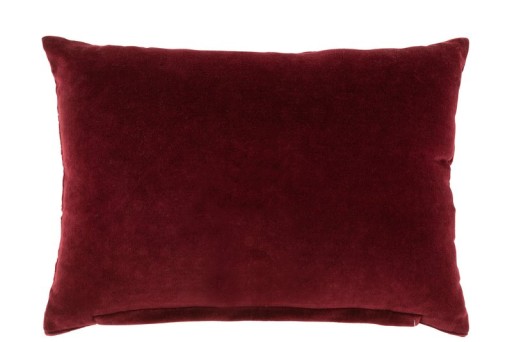 J-Line cushion mirror rectangle - cotton - red/silver
