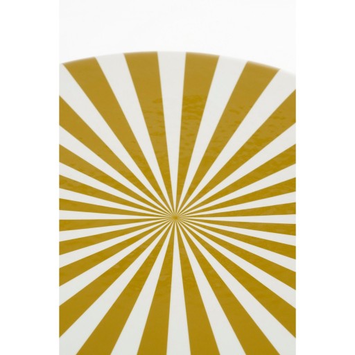 Skipper Bijzettafel - H44 x Ø32 cm - Keramiek - Crème, Oker