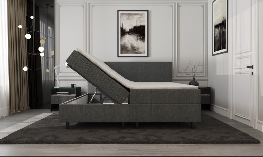 Mörgenn Opberg Boxspring Antraciet 140x200