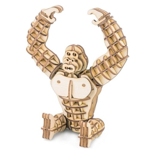 Robotime, 3D Houten Puzzel Gorilla, TG201, 11x5x12cm