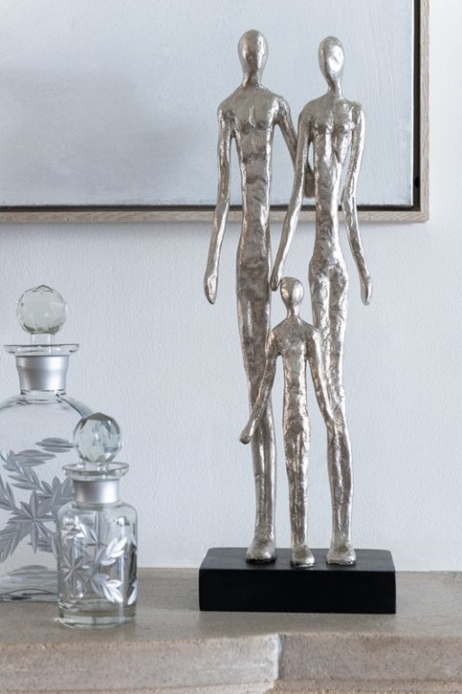 J-Line carafe Chloe Square - glass - transparent/gold