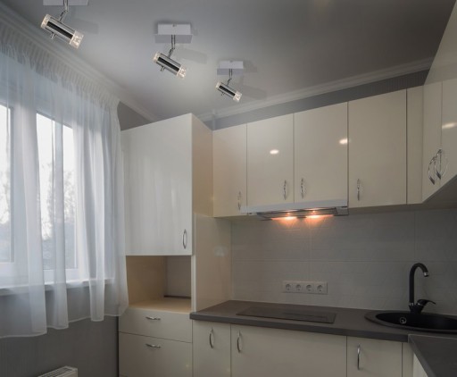 LED ceiling light "Garda" 15.5 cm long, with integrated LEDs, made of chrome -colored metal and acrylic