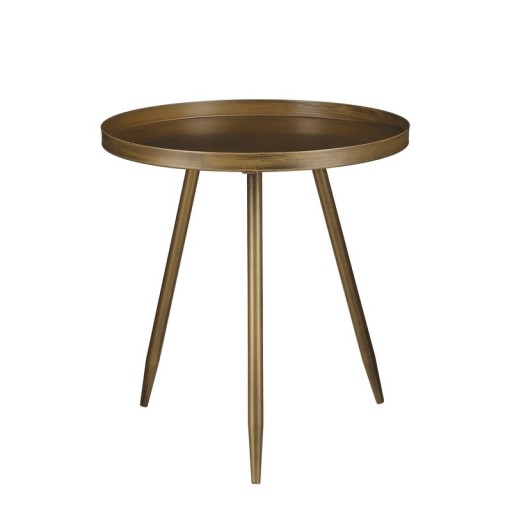 Flores Beistelltisch | Side Table H42 x Ø40 cm | Metall - Bronze