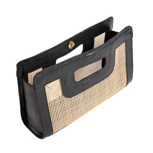 De Riviera Noir-clutch - natuurlijk zwart