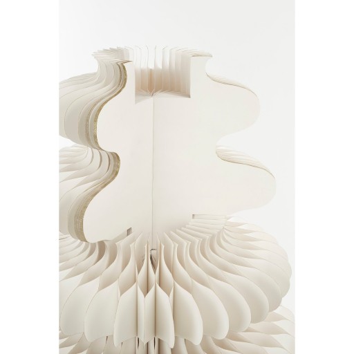 Decoratie Kerstboom - H152 x Ø104 cm - Papier - FSC 100% - Wit