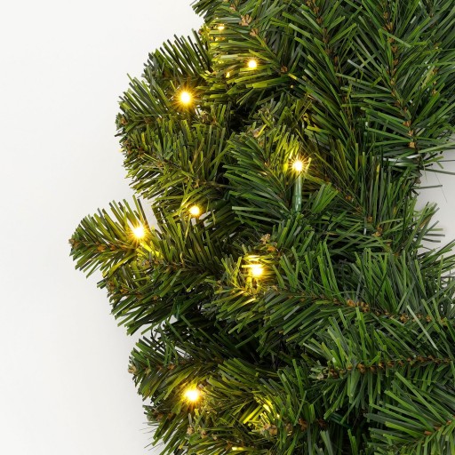 Limber LED Kerstkrans voor Buiten met Timer- en Dimfunctie - H15 x Ø60 cm - Groen